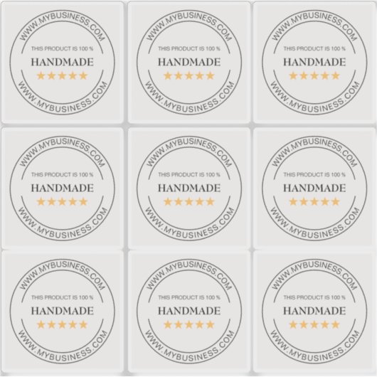 手作カスタムり製品小事業ビニル シール (正面)