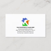 手作カラフルりツールのタブ 名刺 (裏面)