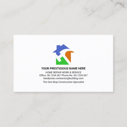 手作カラフルりツールのタブ 名刺 (裏面)