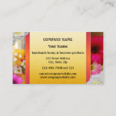手作カラフルりハニービーズワックス名刺 名刺 (裏面)