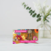 手作カラフルりハニービーズワックス名刺 名刺 (スタンド正面)