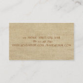 手作シンプルり素朴レース 名刺 (裏面)