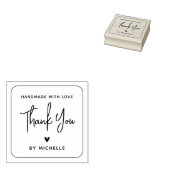 手作パーソナライズされたりありがとう ラバースタンプ (押印)