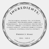 手作パーソナライズされたりアイテムのラベル材料 ラウンドシール (正面)