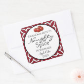 手作パーソナライズされたりアップルサイダー スクエアシール (封筒)