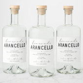 手作パーソナライズされたりアランチェロラベル リキュールボトルラベル (ボトル)