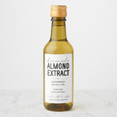 手作パーソナライズされたりアーモンドエキストラベル ワインラベル (正面)