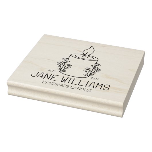 手作パーソナライズされたりキャンドル、大 ラバースタンプ (スタンプ)