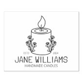 手作パーソナライズされたりキャンドル、大 ラバースタンプ (インプリント)