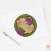 手作パーソナライズされたりグレープジェリーラベルのシール ラウンドシール (封筒)