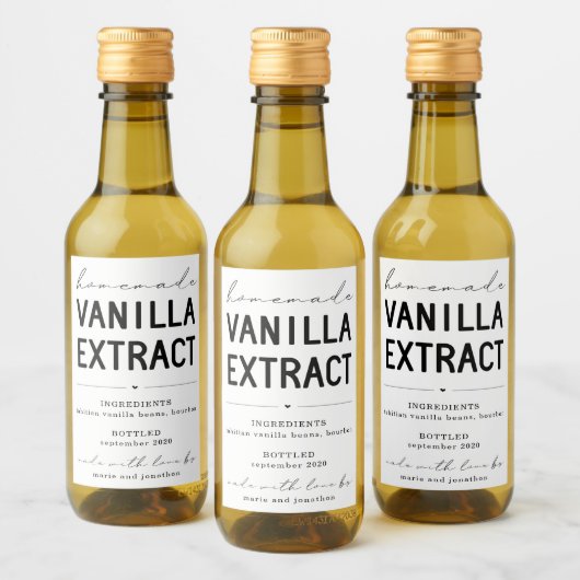 手作パーソナライズされたりバニラエキストラベル ワインラベル (ボトル)