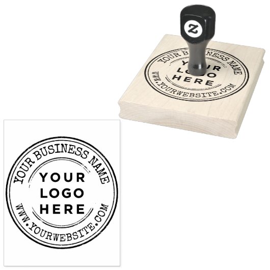手作パーソナライズされたりビジネスロゴ大 ラバースタンプ (押印)