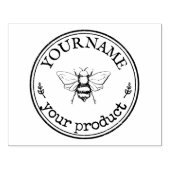 手作パーソナライズされたりビーロゴカスタム ラバースタンプ (インプリント)