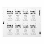 手作パーソナライズされたりピーナッツクラスタラベル ラベル (フルシート)