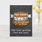 手作パーソナライズされたりフィックス・イット名前をカスタムする カード (黄色い花)