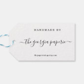 手作パーソナライズされたり品のラベル ギフトタグ (裏面横)