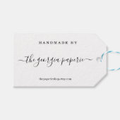 手作パーソナライズされたり品のラベル ギフトタグ (正面(横))