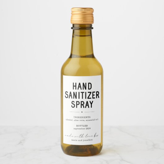 手作パーソナライズされたり手磨き器スプレーラベル ワインラベル (正面)