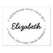 手作パーソナライズされたり注文に感謝 ラバースタンプ (インプリント)