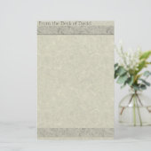 手作フェイクり紙古い文ファッションド房具 便箋 (スタンド正面)