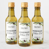 手作モダンりオリーブ油ボトルフードラベルオリーブ ワインラベル (ボトル)