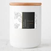 手作モダンりラズベリージャムラベル フードラベル (正面)