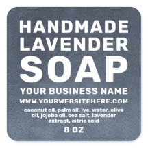 手作モダンりラベンダー石鹸ダークブルーグラデーション