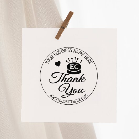 手作モダンり裁縫ありがとう ラバースタンプ