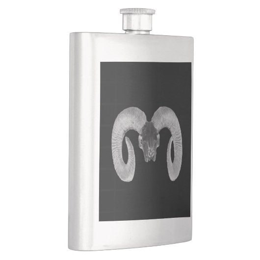 手作ユニークりヤギスカル フラスク (右)