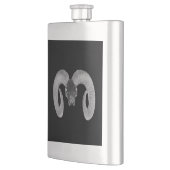 手作ユニークりヤギスカル フラスク (左)