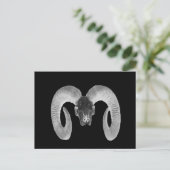 手作ユニークりヤギスカル ポストカード (スタンド正面)