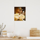 手作伝統的りの真鍮の宝庫 ポスター (キッチン)