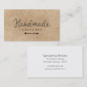 手作素朴りの矢印 名刺 (正面/裏面)