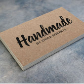 手作素朴りはっきりした文字ミニマリストクラフト 名刺