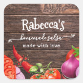 手作素朴りカスタムサルサラベル スクエアシール (正面)