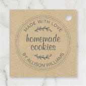 手作素朴りクッキークラフト紙 フェイバータグ (裏面)