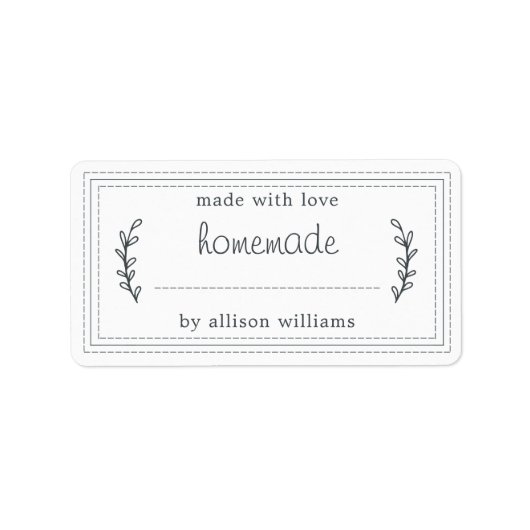 手作素朴りグッズ焼いたジャムキャニングクラフト ラベル (正面)