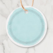 手作素朴りターコイズ水彩洗書い フェイバータグ (裏面)