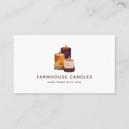 手作素朴りテラコッタキャンドルウェルネス 名刺