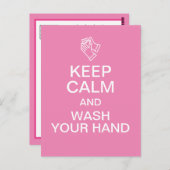 手保を洗い落ち着け ポストカード (正面/裏面)