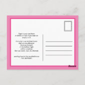 手保を洗い落ち着け ポストカード (裏面)