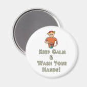 手保を落ち着ける マグネット (正面/裏面)