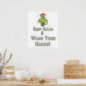 手保を落ち着け ポスター (キッチン)