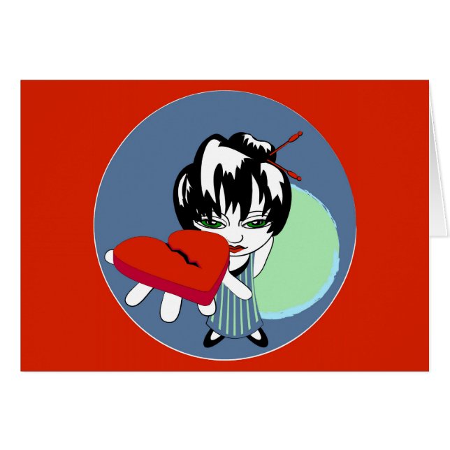 手元のハート (正面横)