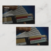 手元の財布 名刺 (正面/裏面)