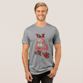 手元男性用Tシャツに向かって話す トライブレンドＴシャツ (正面全面)