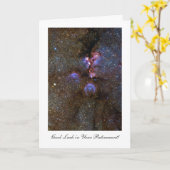 手先の星雲-あなたの退職の幸運 カード (黄色い花)