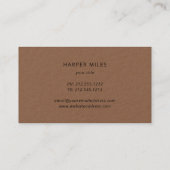 手先印素朴字ロゴトリマークラフト名刺 名刺 (裏面)