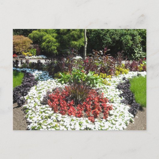 手入れの行き届いた庭園 ポストカード (正面)