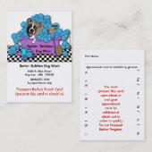 手入れをする店のための頻繁な水浴者のパンチカード ロイヤリティカード (正面/裏面)